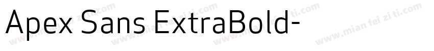 Apex Sans ExtraBold字体转换